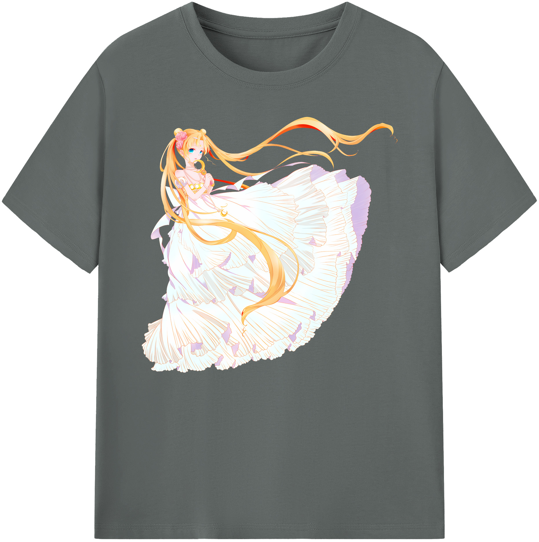 （画像用） 美少女戦士セーラームーン 愛野 美奈子 あいの みなこ Sailor Moon Aino Minako 綿100％ メンズ半袖Tシャツ｜肌触りやわらか＆通気性